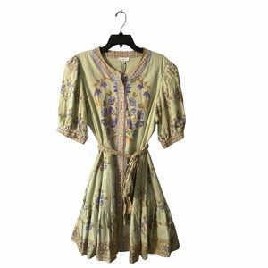 A Loves A Floral Mini Dress XL NWT Tie Waist Boho
